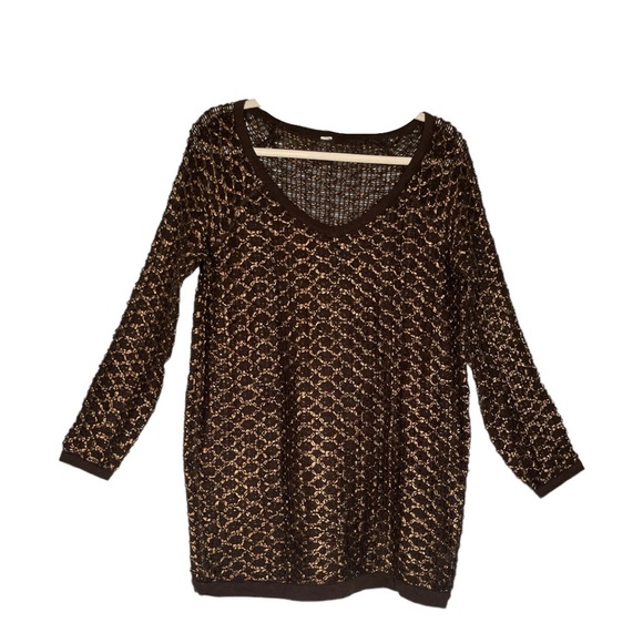 Free People Joan of Arc New Romantics Oversized Sweater Dress Tunic  Top Medium - Picture 2 of 6